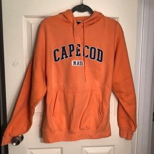 orange cape cod hoodie